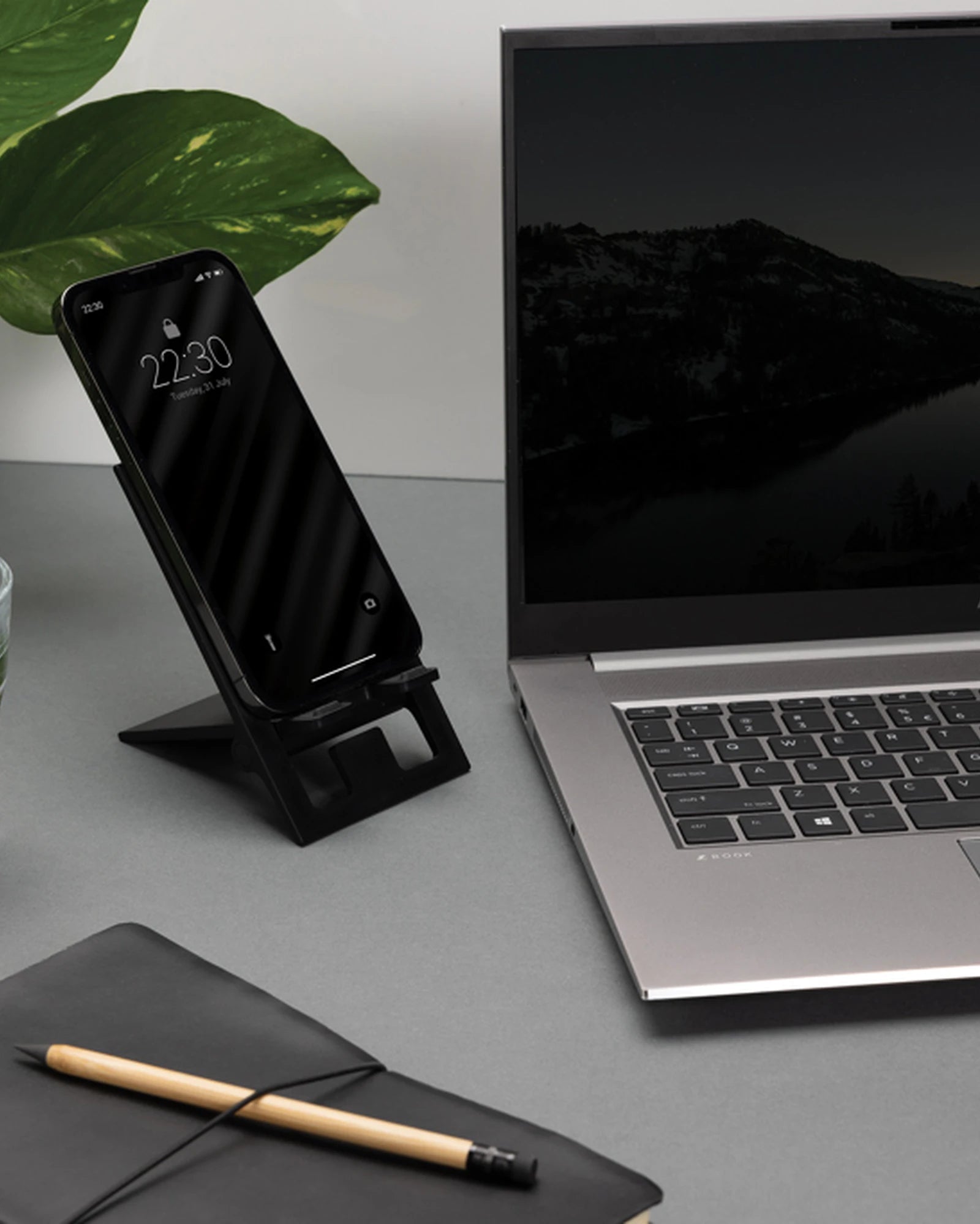 Support téléphone pliable ABS recyclé à personnaliser - 7