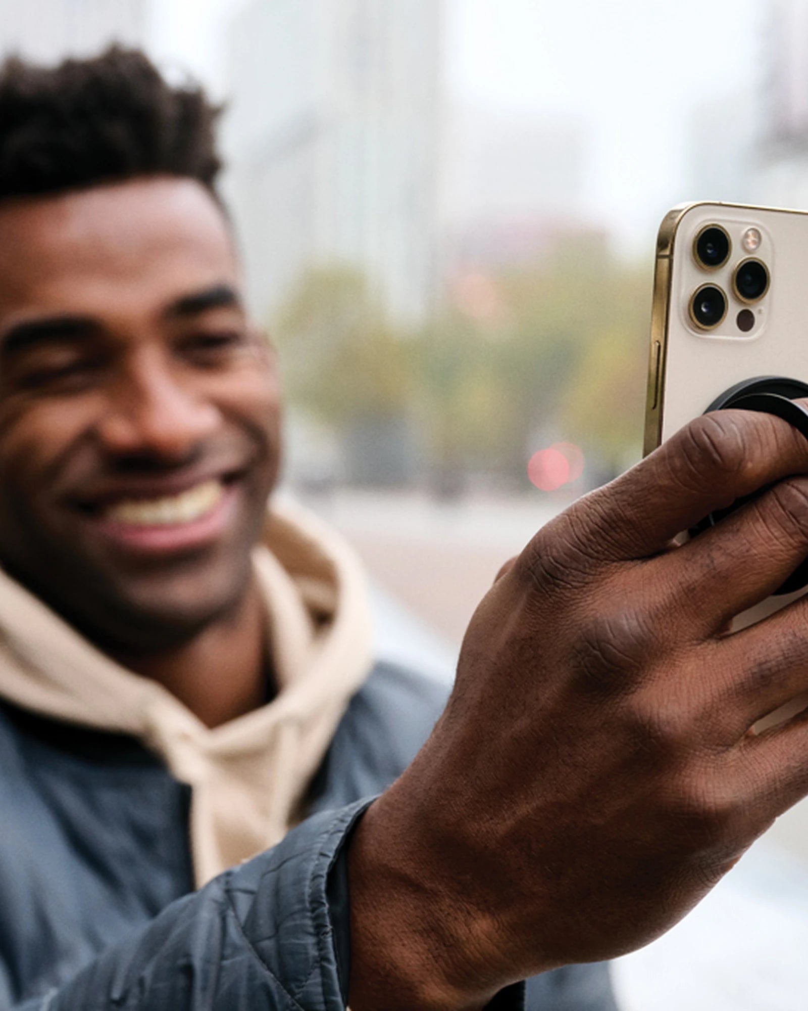 Porte téléphone recyclé à personnaliser - 6