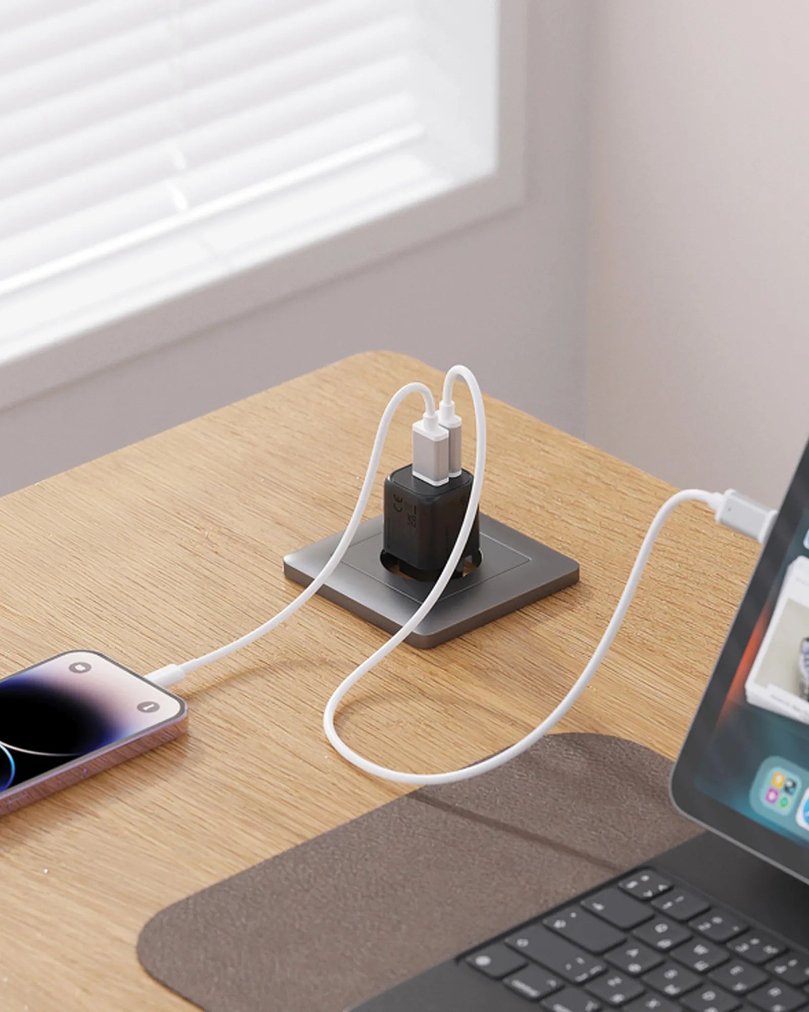 Chargeur 20W GaN en plastique RCS Urban Vitamin Monterey à personnaliser - 1