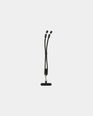 Bracelet téléphone rPET 60W à personnaliser - Noir