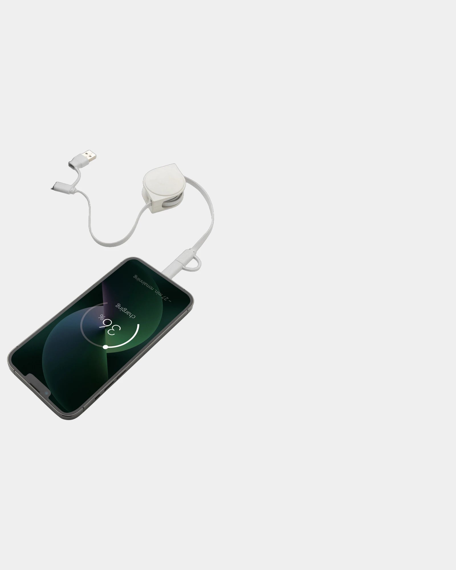 Câble rétractable 4 en 1 TPE recyclé à personnaliser - 7