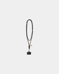 Tour de cou téléphone réglable en rPET CarryLoop à personnaliser - Noir