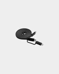 Câble magnétique 60W 2 en 1 à personnaliser - Noir