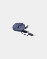 Câble magnétique 60W 2 en 1 à personnaliser - Bleu