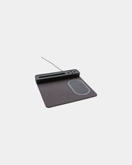 Tapis de souris technique avec chargeur sans fil à personnaliser - Noir