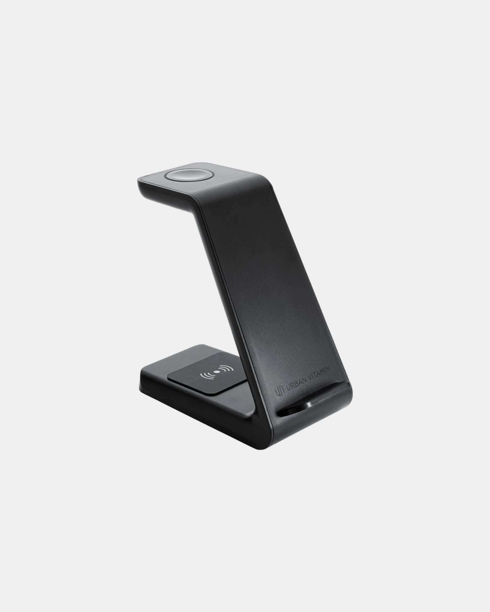 Station de charge ABS recyclé Urban Vitamin à personnaliser - Noir