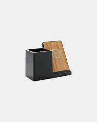 Chargeur sans fil 10W ABS recyclé à personnaliser - Noir