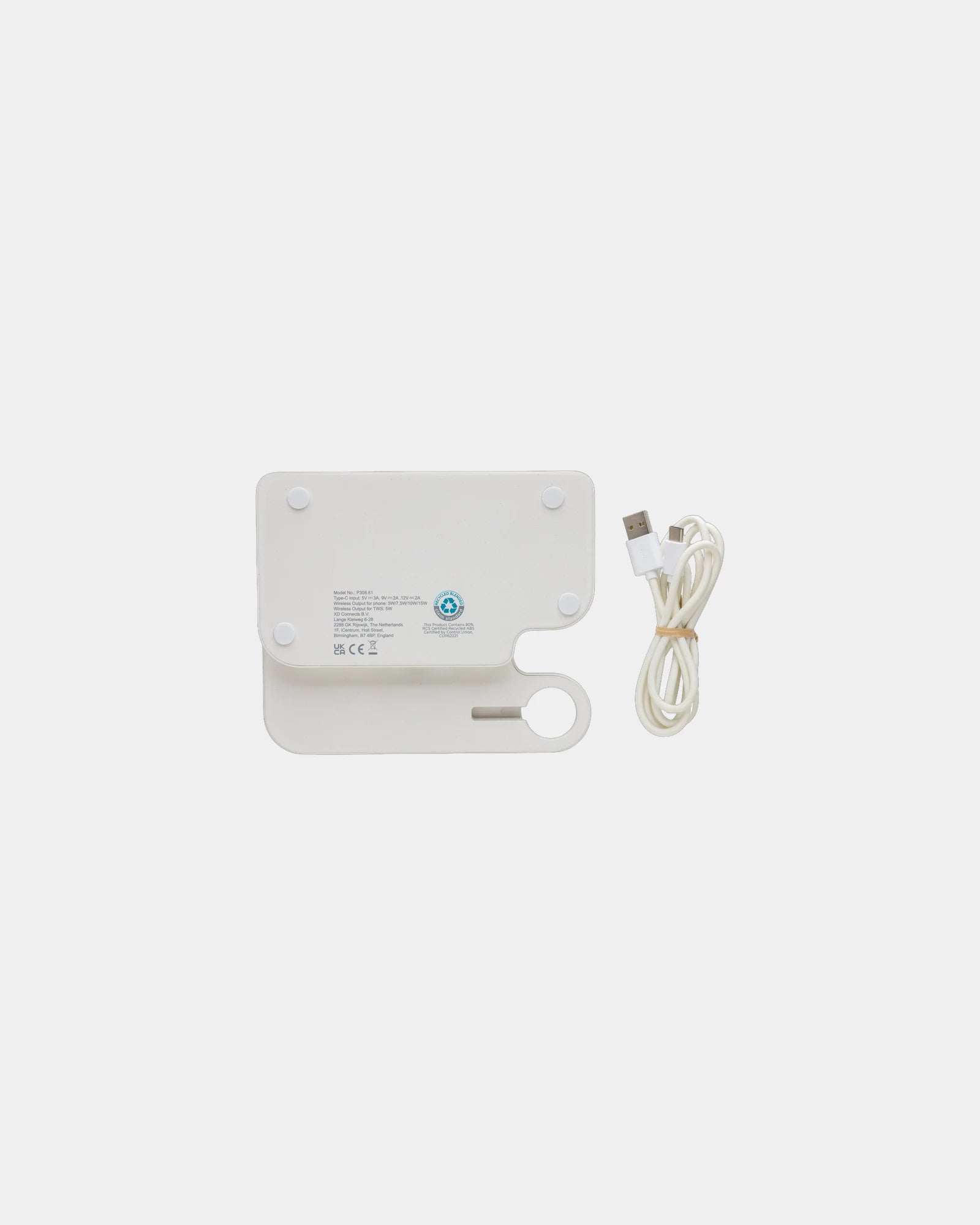 Chargeur sans fil 15W en ABS recyclé à personnaliser - 2