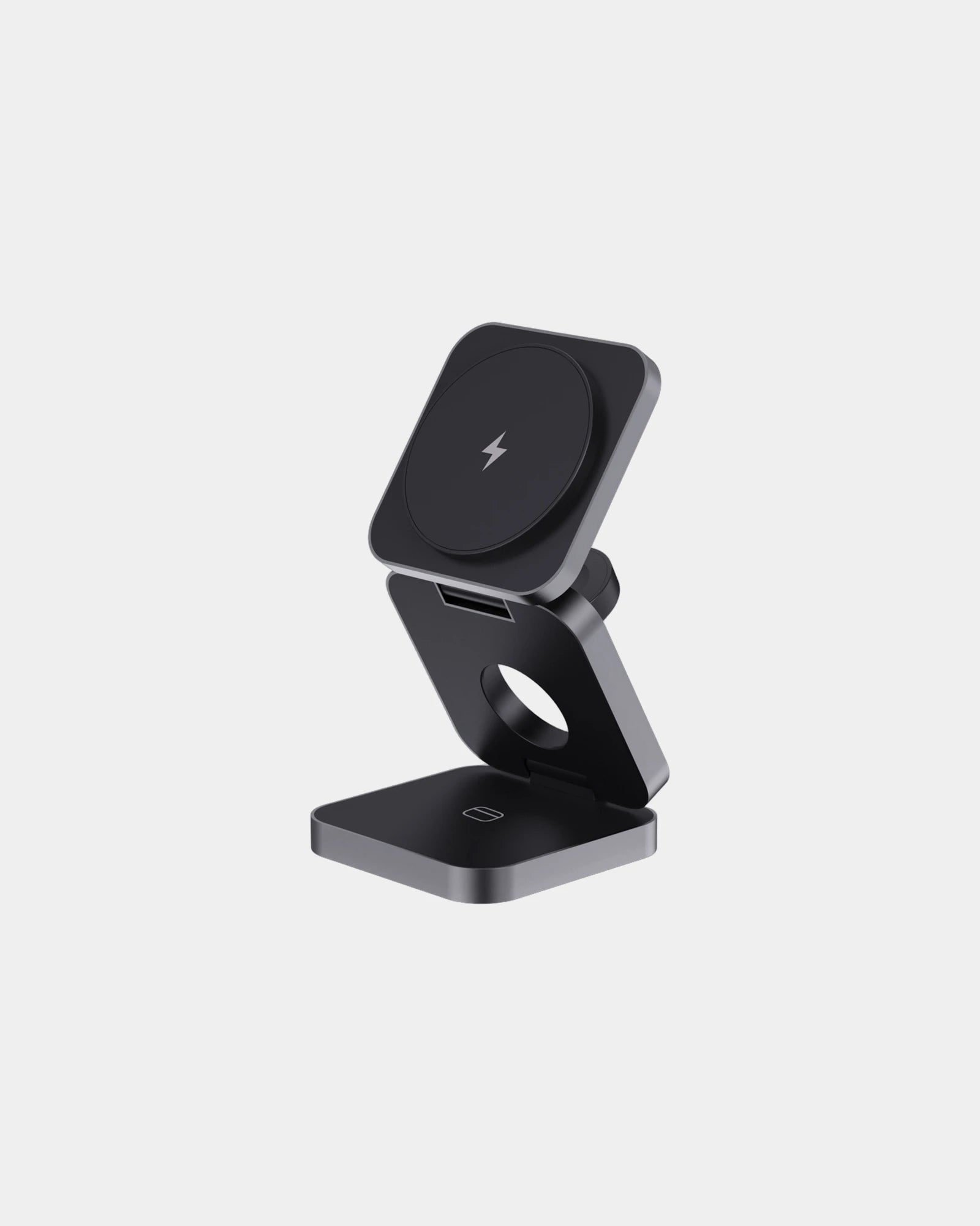 Chargeur 15W pliable aluminium recyclé à personnaliser - 1