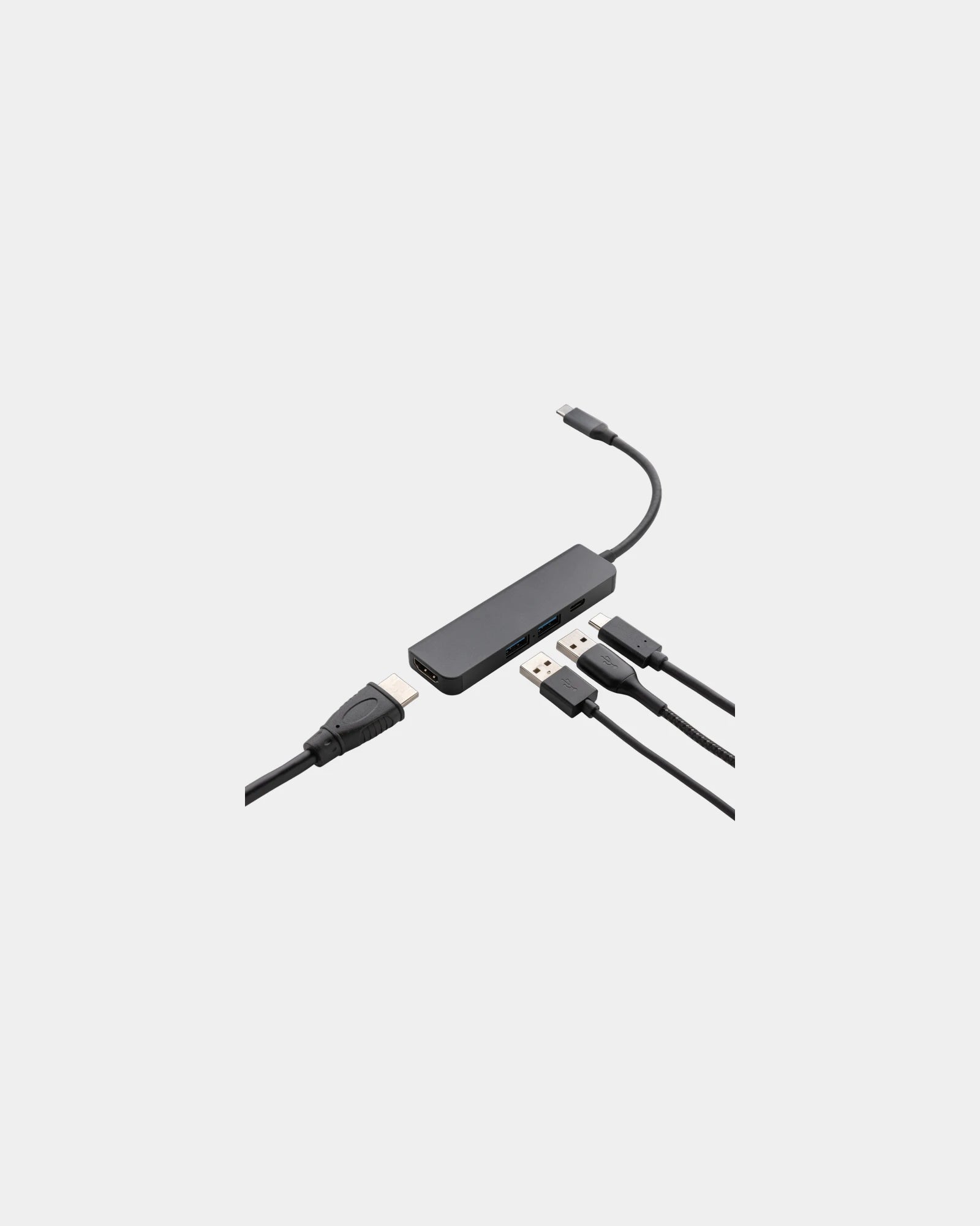Hub aluminium recyclé HDMI 4K à personnaliser - 1