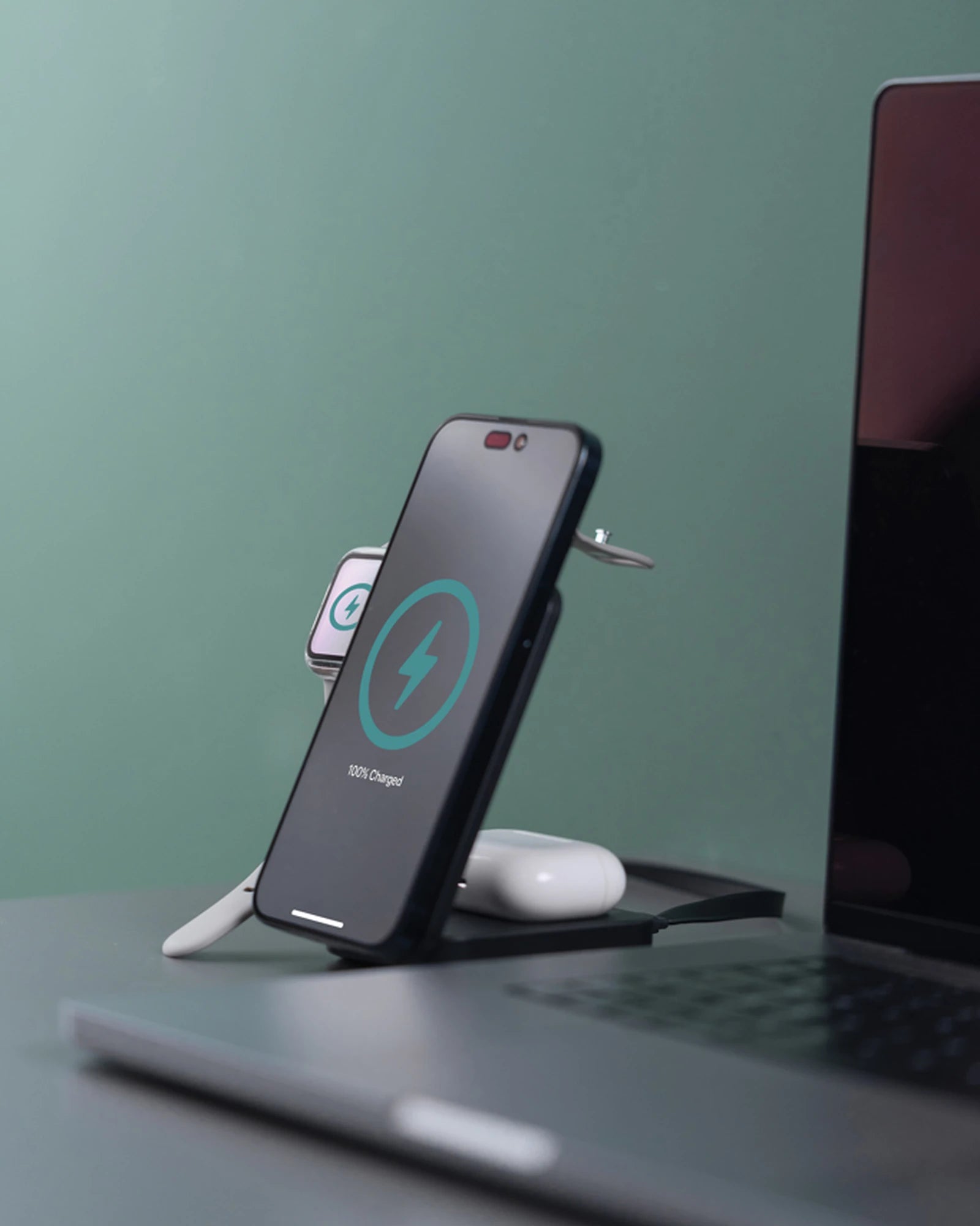 Chargeur 3 en 1 ABS recyclé Urban Vitamin Arcadia à personnaliser - 10