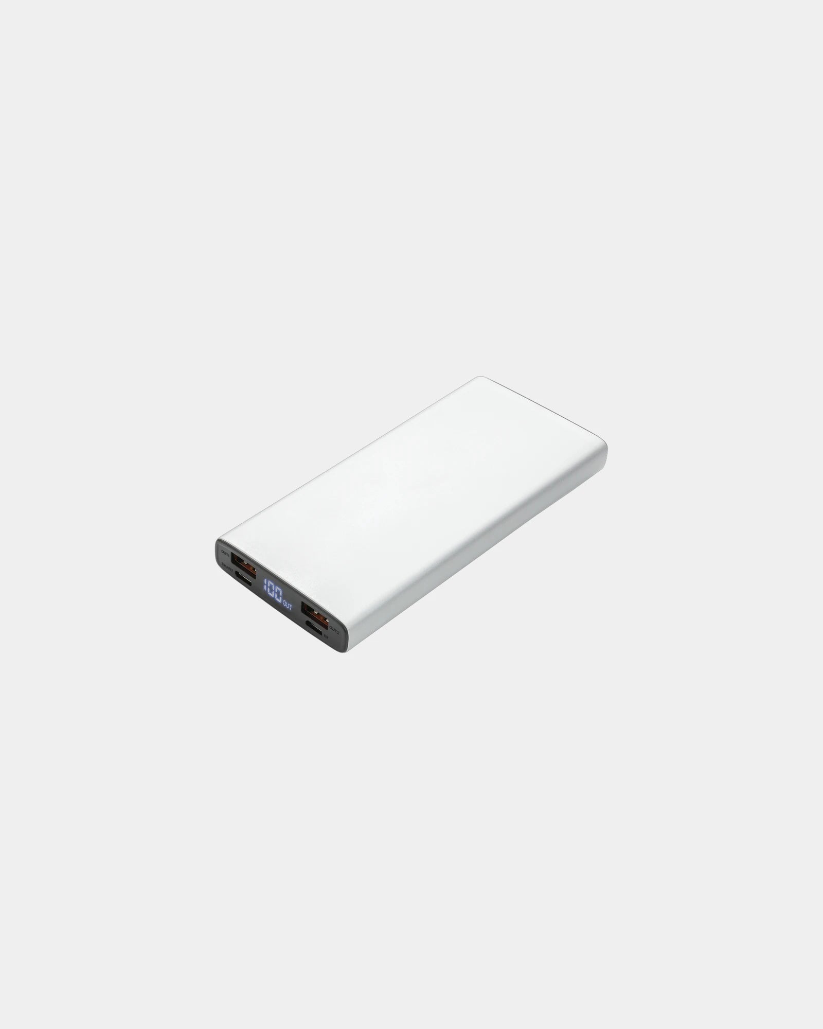 Batterie de secours aluminium 10.000 mAh à personnaliser - Argent