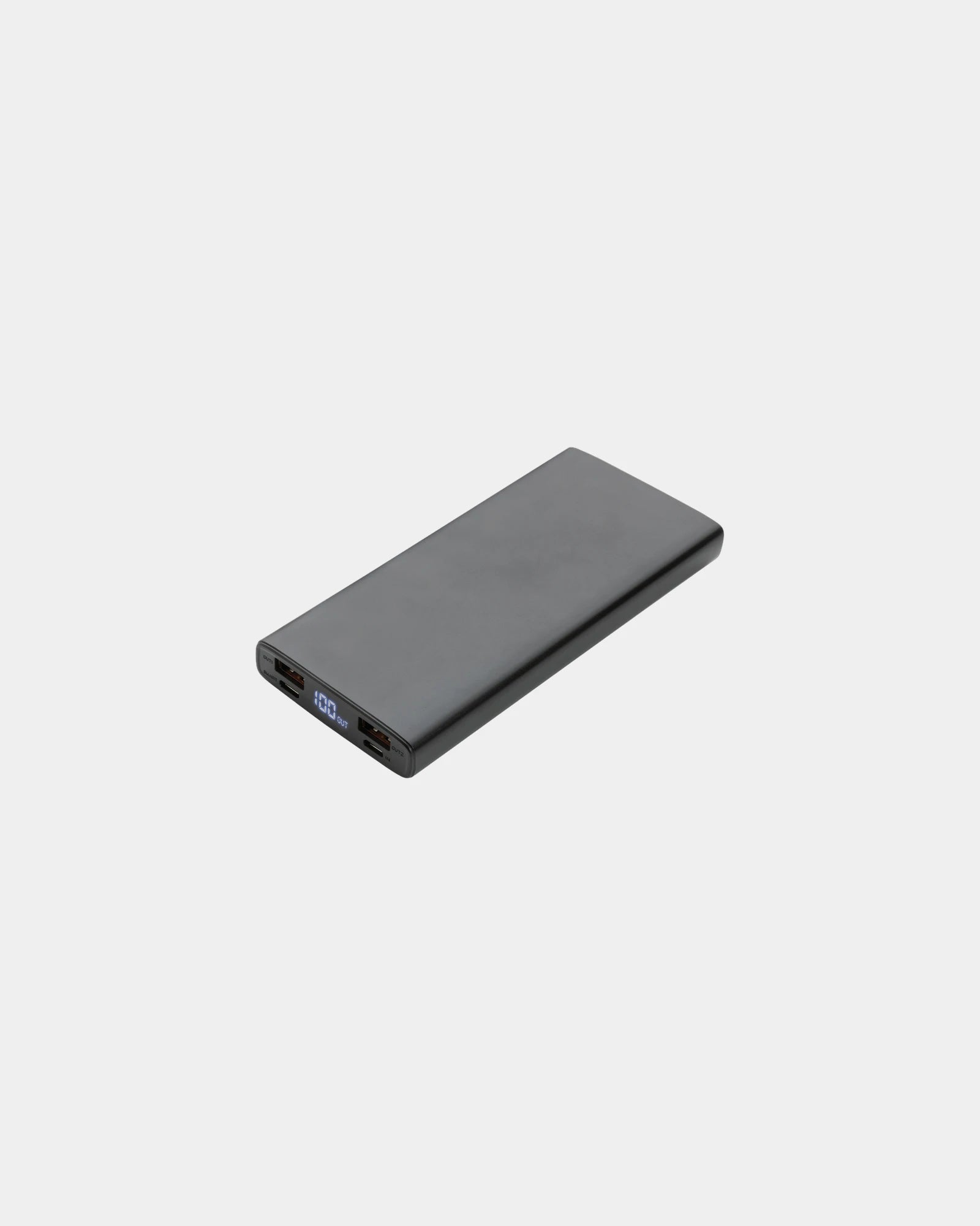 Batterie de secours aluminium 10.000 mAh à personnaliser - Noir