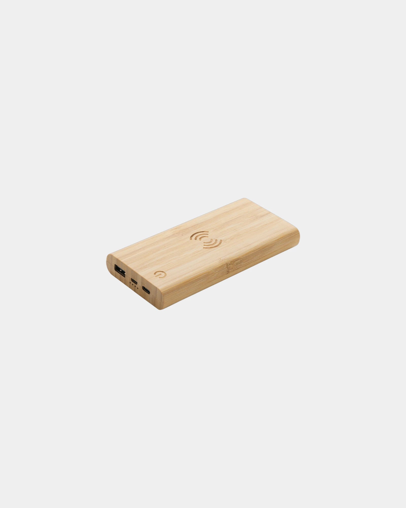 Powerbank 8000 mAh bambou à personnaliser - Marron
