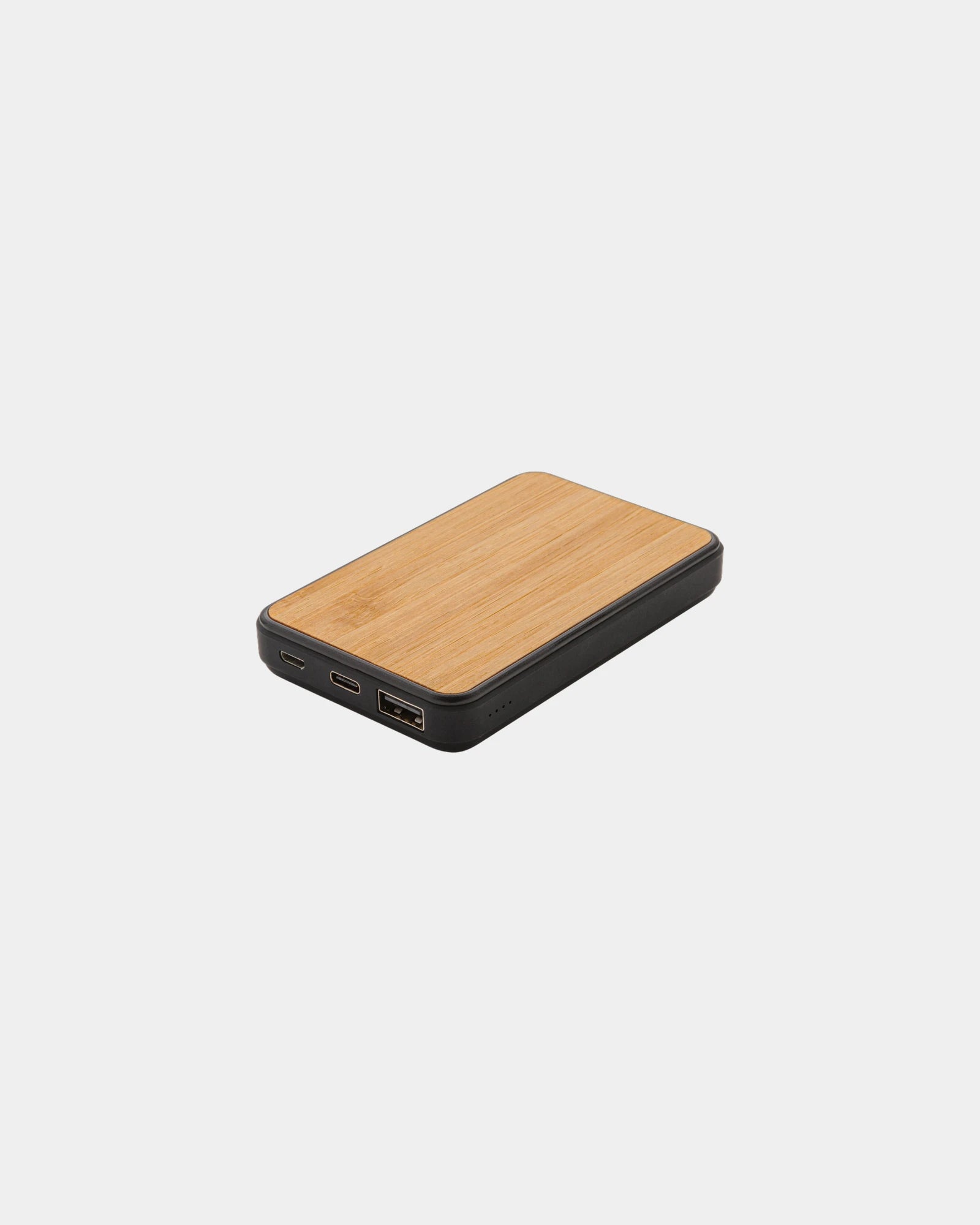 Batterie de secours 5000mAh en plastique recyclé à personnaliser - Marron