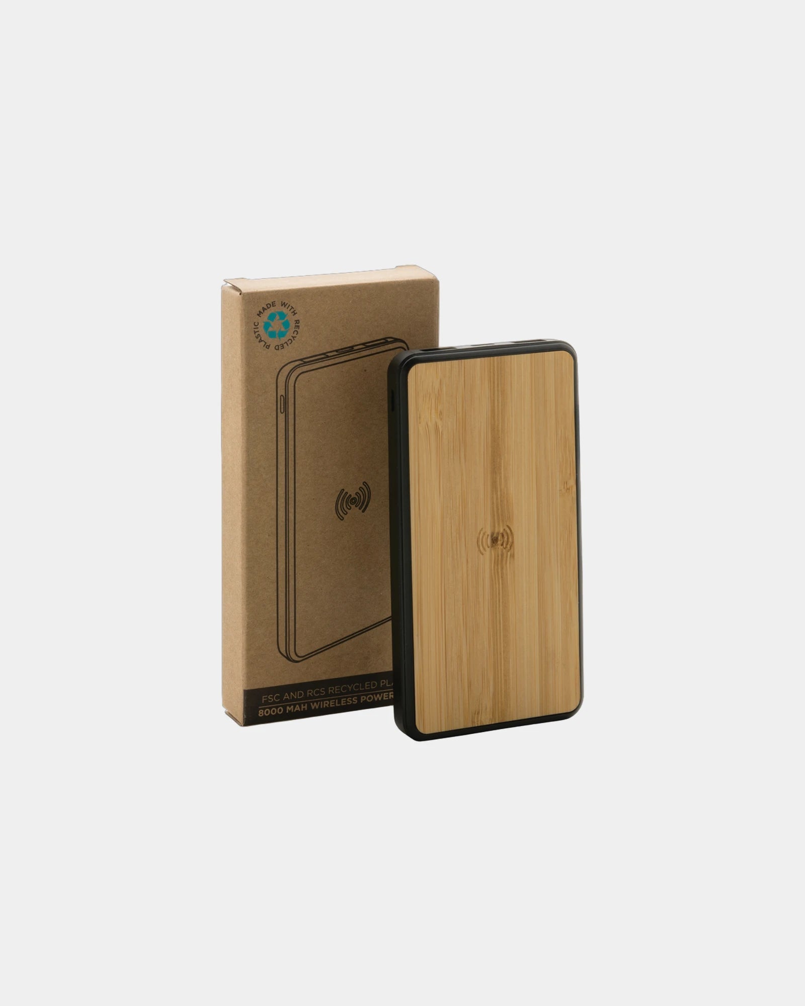 Batterie de secours 8000mAh en plastique recyclé à personnaliser - 5