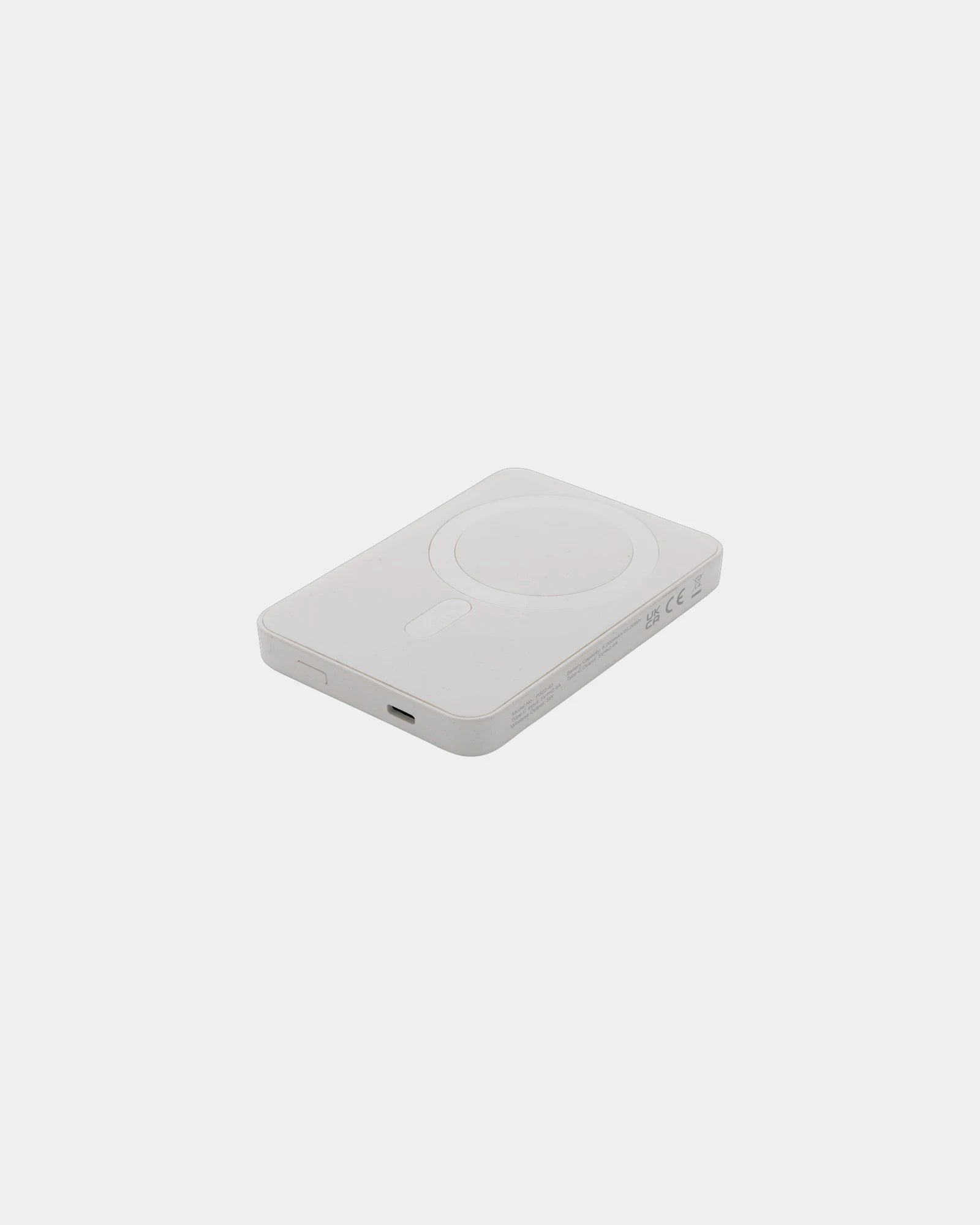 Powerbank magnétique 5000mAh en plastique à personnaliser - Blanc