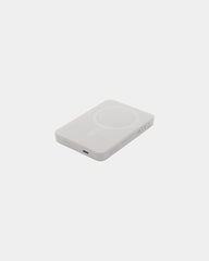 Powerbank magnétique 5000mAh en plastique à personnaliser - Blanc