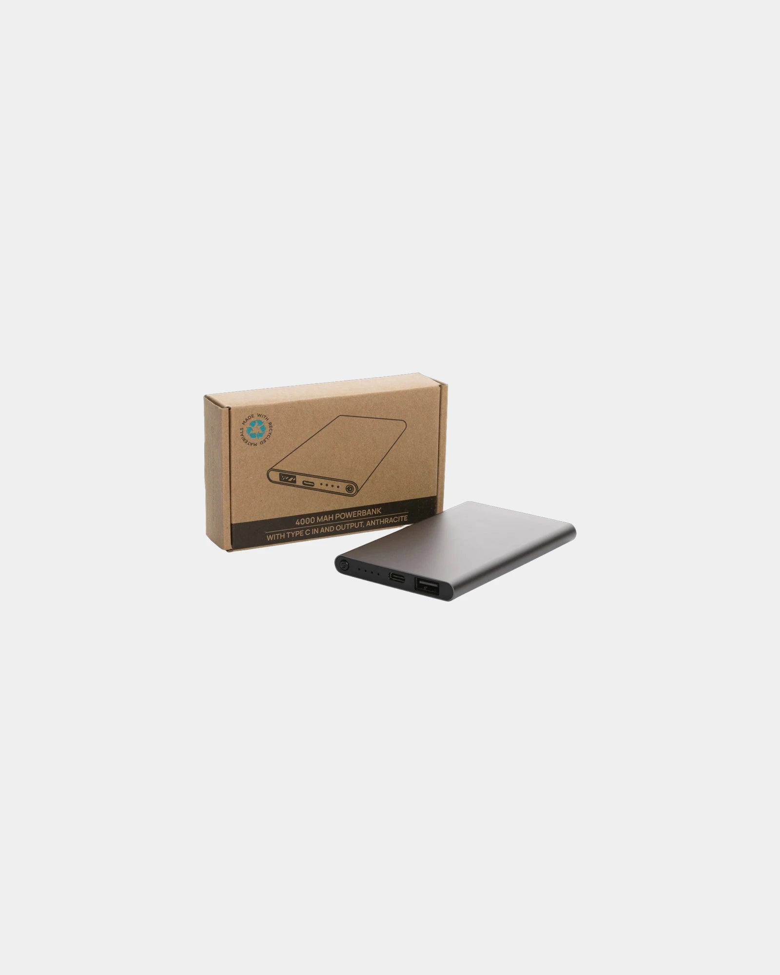 Powerbank 4000mAh en plastique recyclé à personnaliser - 4
