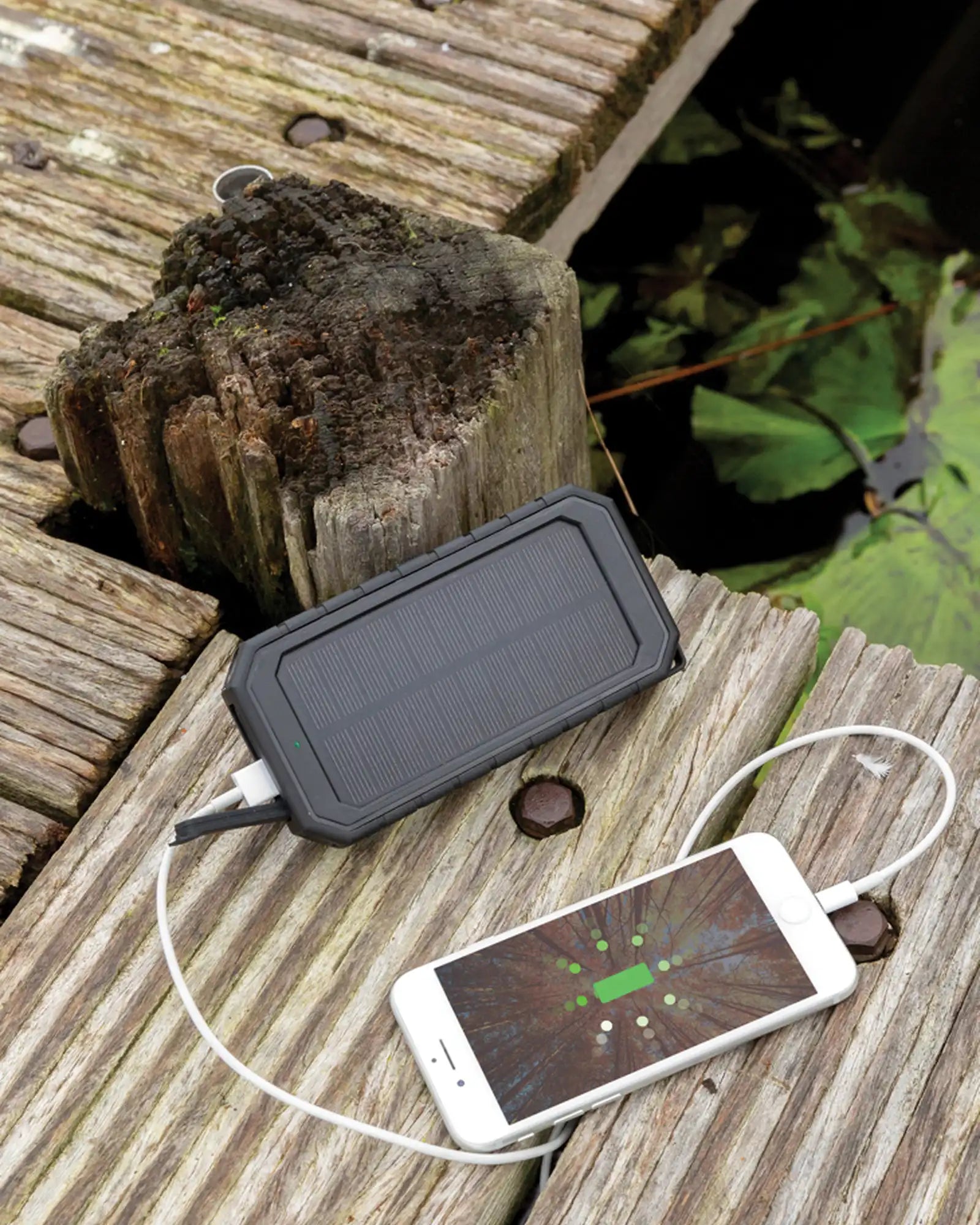 Powerbank solaire 10.000mAh et 10W en plastique recyclé à personnaliser - 8