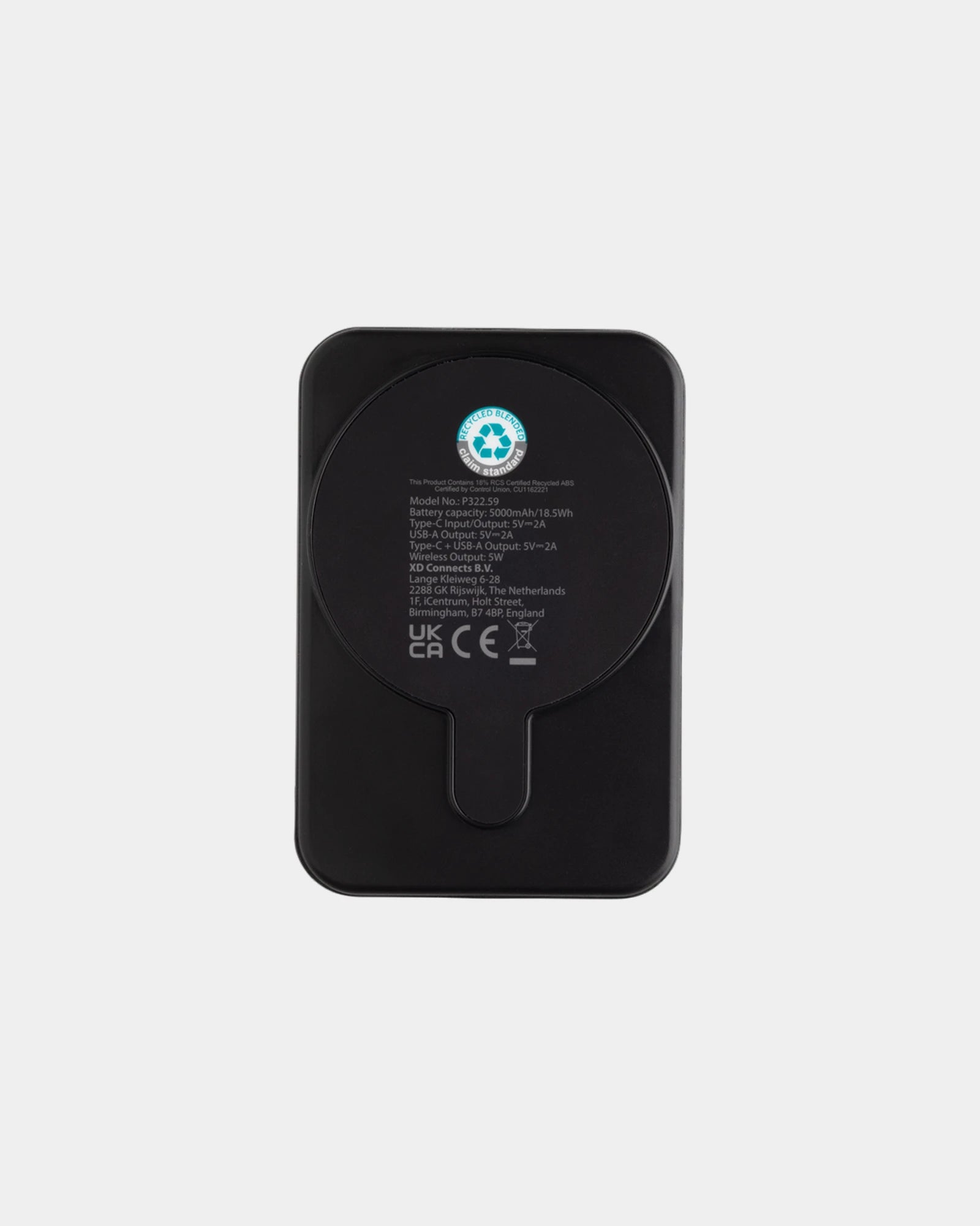 Powerbank 5000mAh plastique recyclé à personnaliser - 4