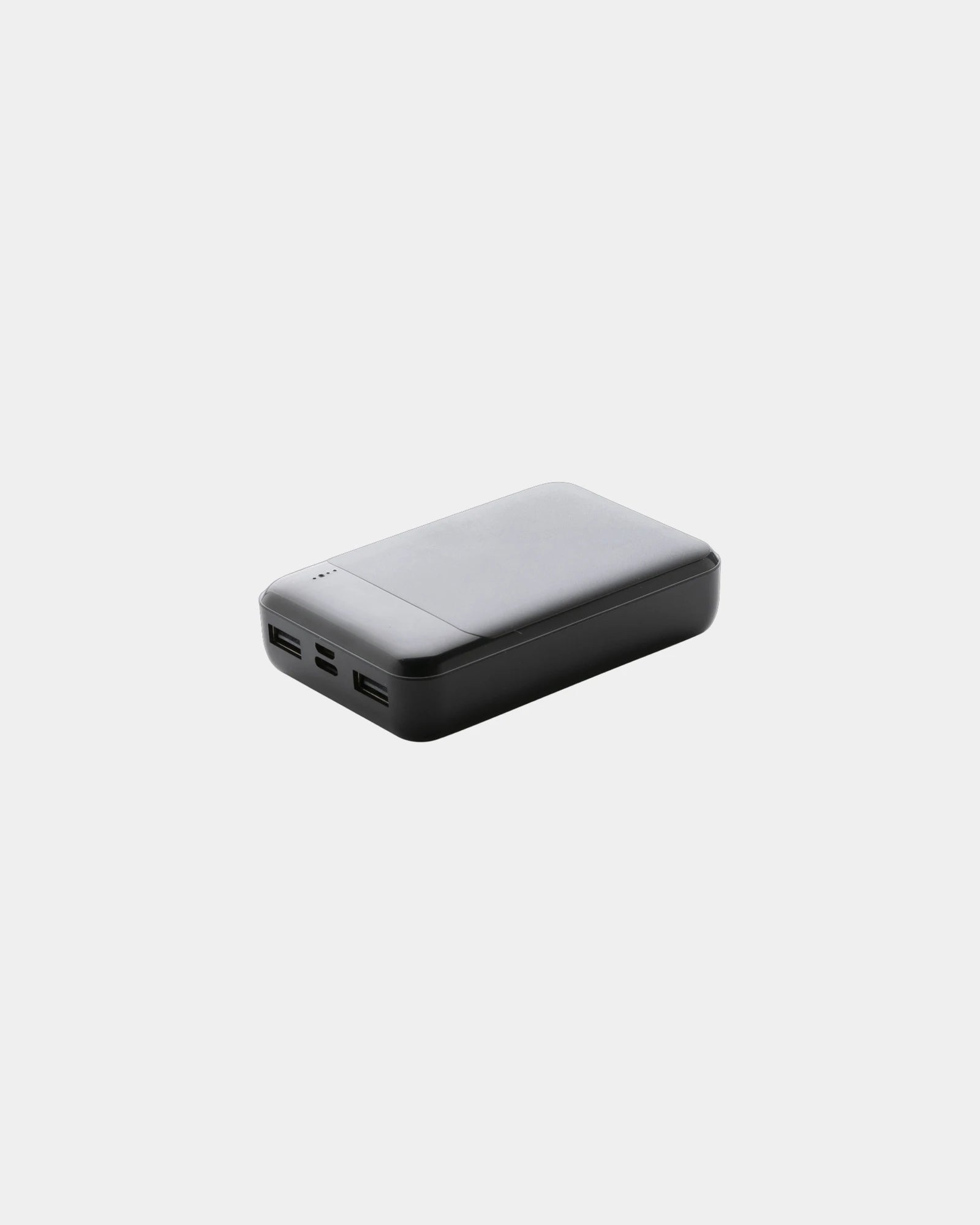 Batterie de secours 10.000 mAh en plastique recyclé à personnaliser - Noir