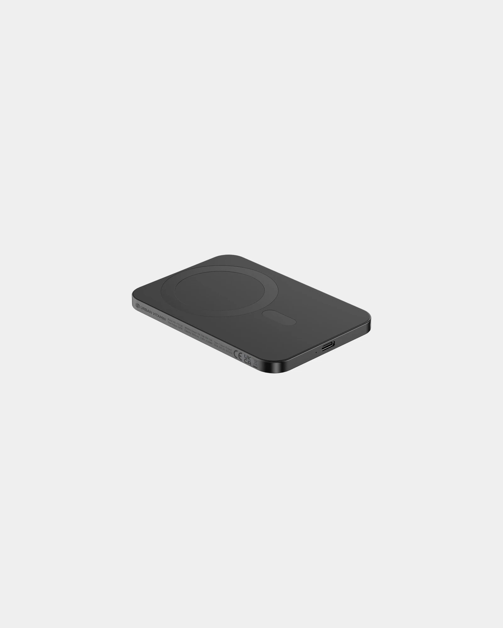 Powerbank 3000mAh aluminium recyclé Urban Vitamin à personnaliser - Noir
