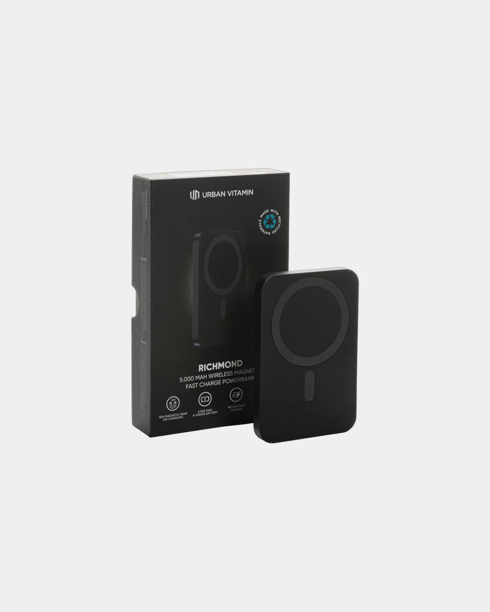 Powerbank 5000mAh aluminium recyclé Urban Vitamin à personnaliser - 5