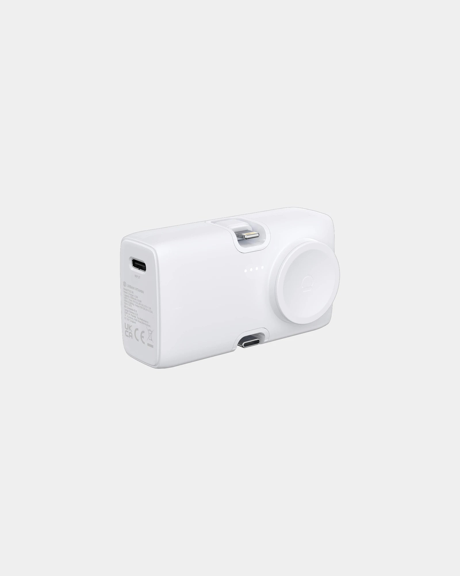 Powerbank 20W PD en plastique RCS Urban Vitamin à personnaliser - Blanc
