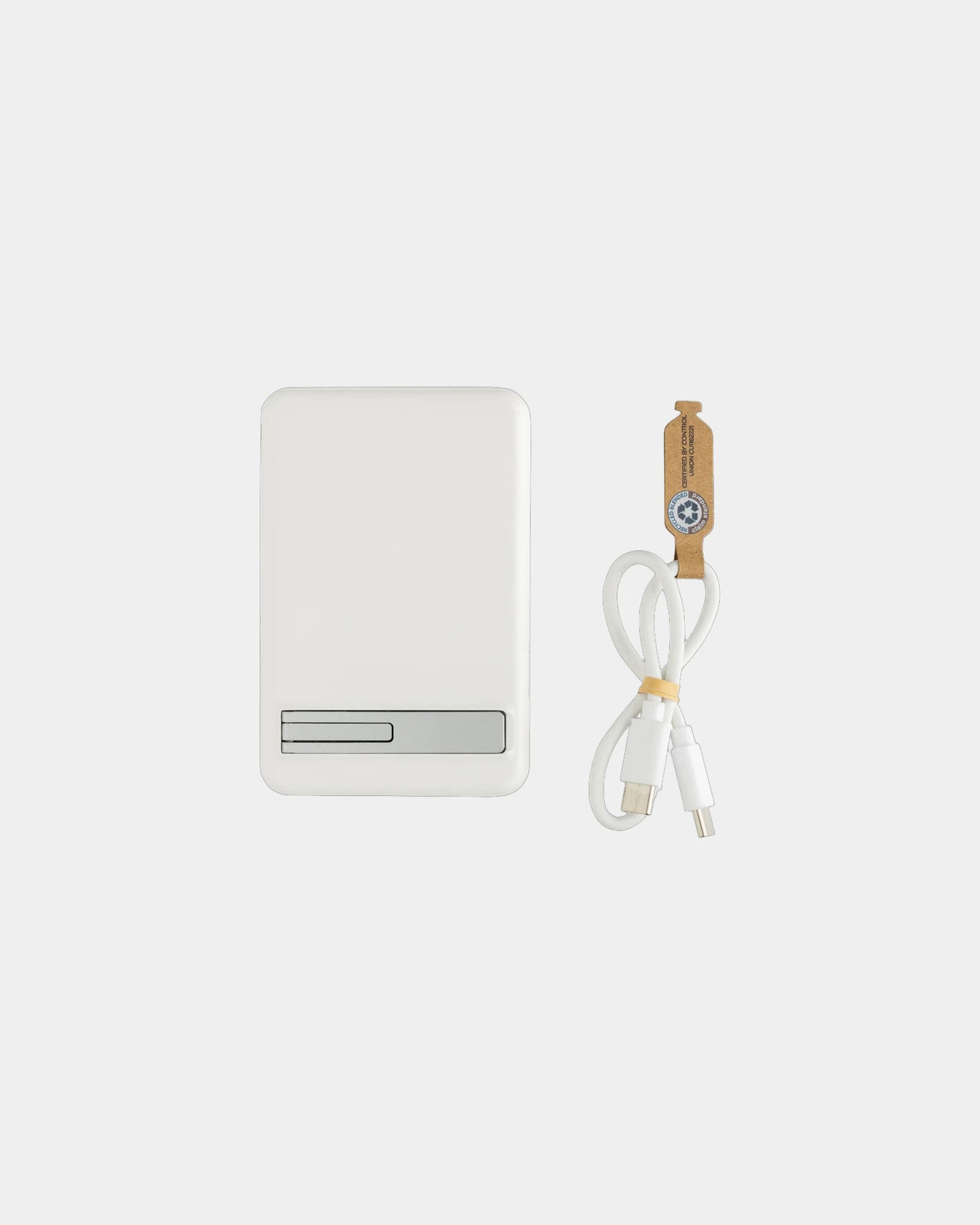 Powerbank 5000mAh bambou et ABS recyclé à personnaliser - 15