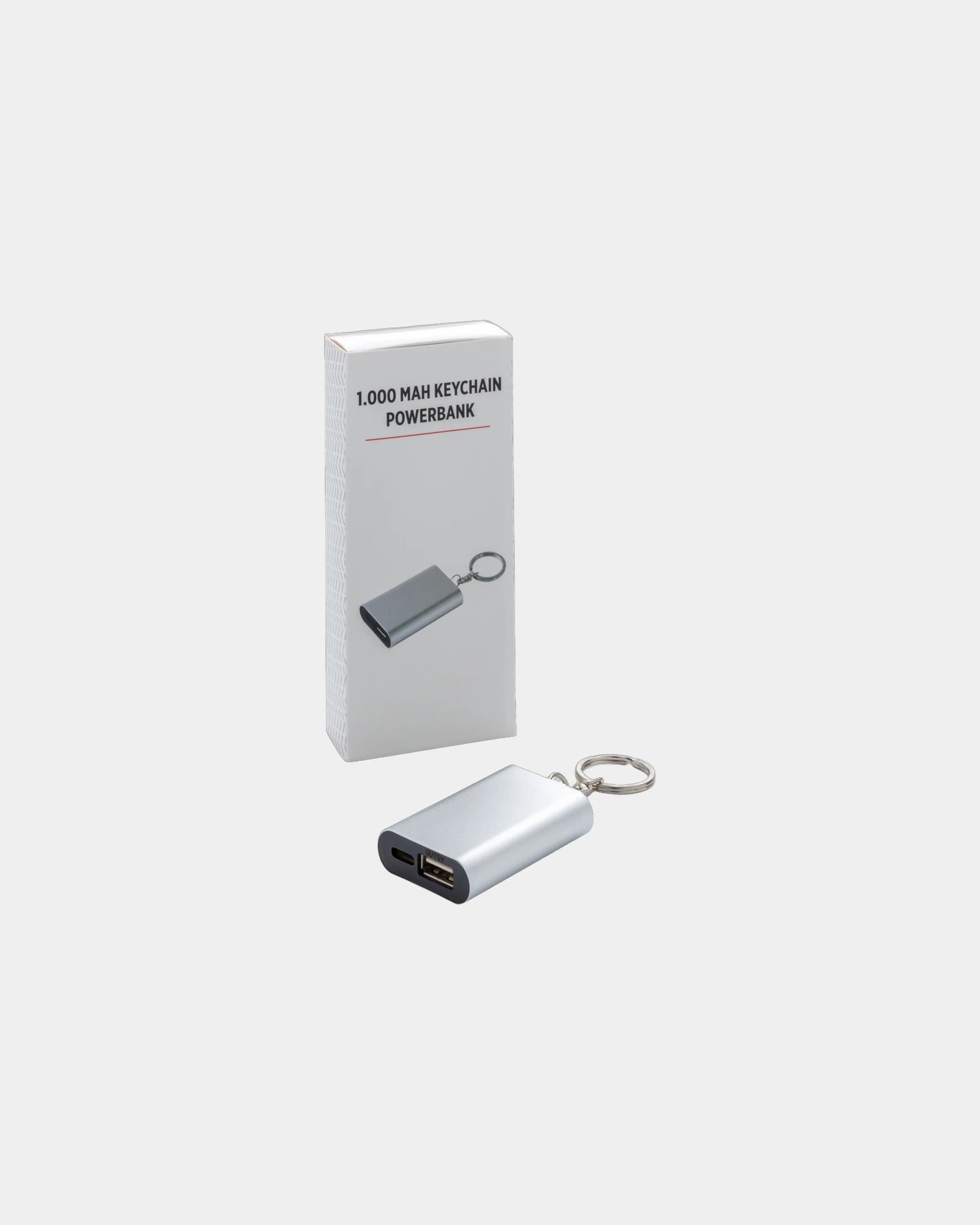 Porte-clés powerbank aluminium 1000mAh à personnaliser - 4