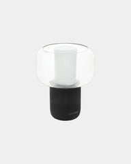 Lampe haut-parleur 10W en plastique recyclé à personnaliser - Noir