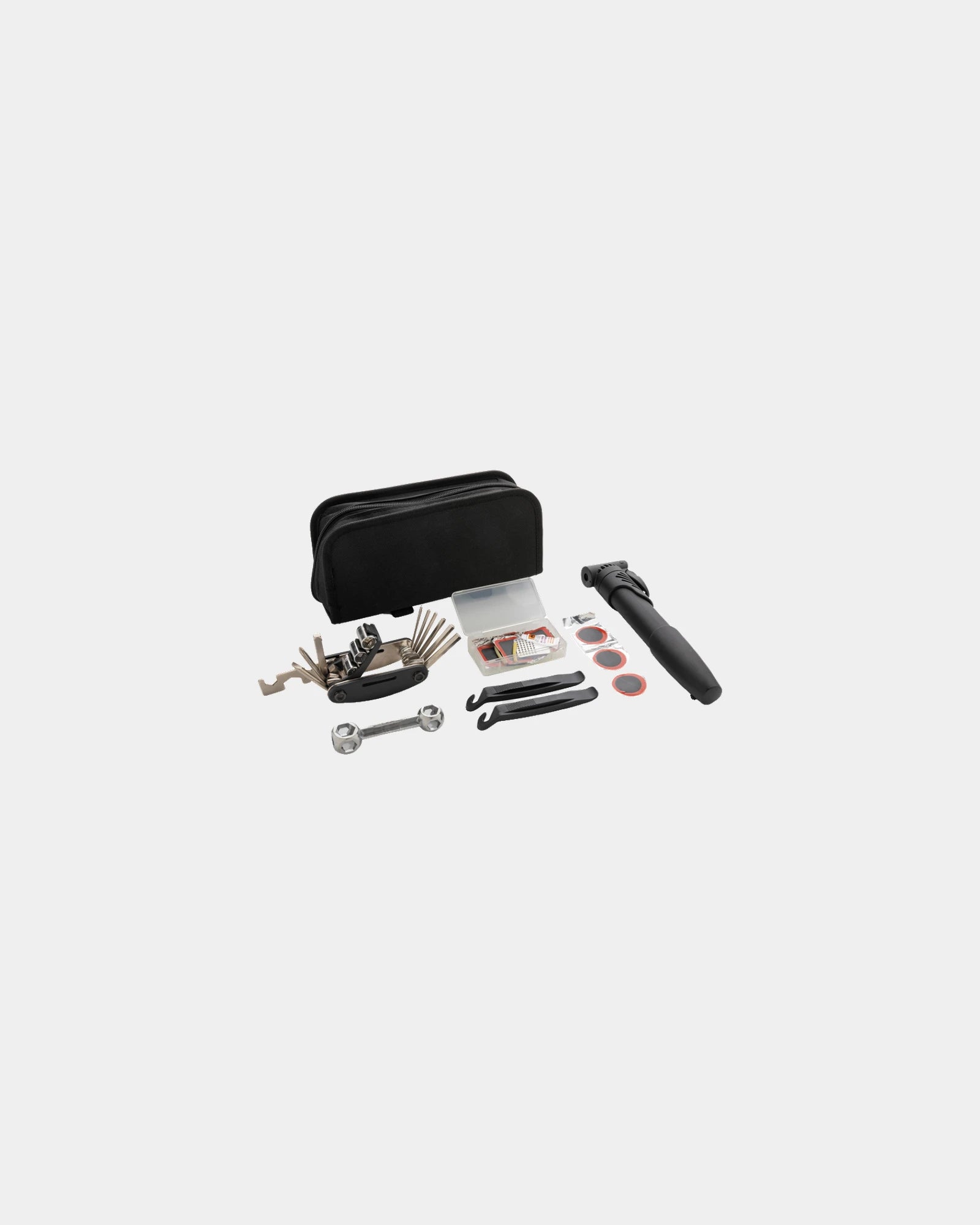 Kit de réparation vélo 17 pièces à personnaliser - Noir