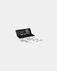 Set de 12 accessoires barbecue personnalisable - Argent