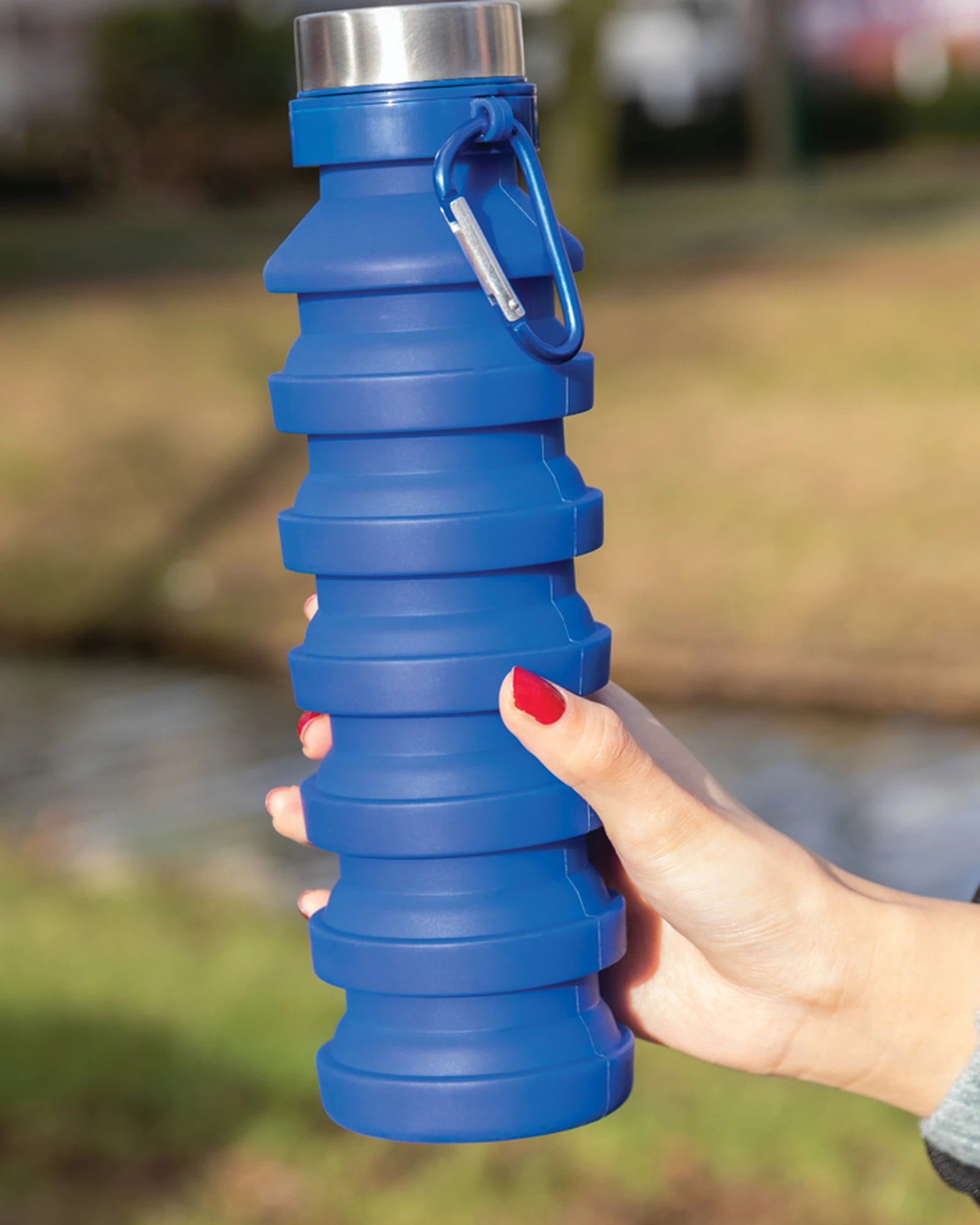 Bouteille silicone pliable étanche 550ml à personnaliser - 12