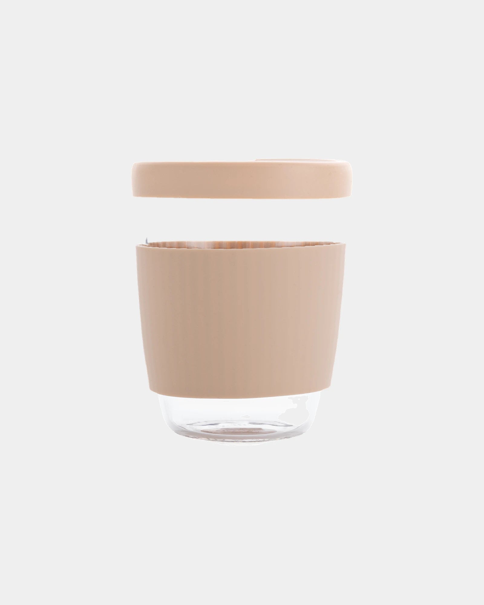 Verre 360ml borosilicaté avec couvercle à personnaliser