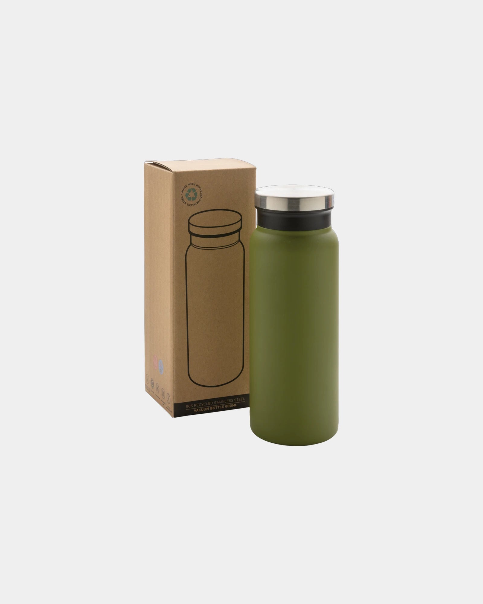 Bouteille isotherme 600ml en acier inoxydable recyclé à personnaliser - 17