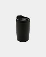 Mug PP recyclé GRS avec couvercle à bascule à personnaliser - Noir