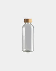 Bouteille rPET 600ml avec couvercle en bambou à personnaliser - 1