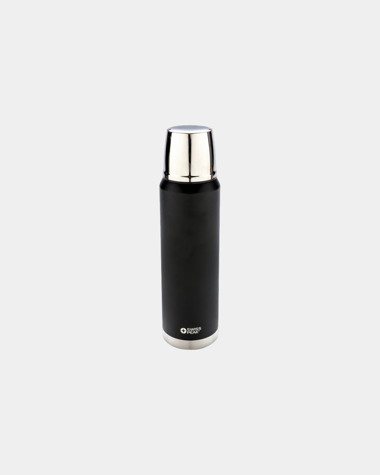 Bouteille isotherme acier inox 1L à personnaliser - Noir