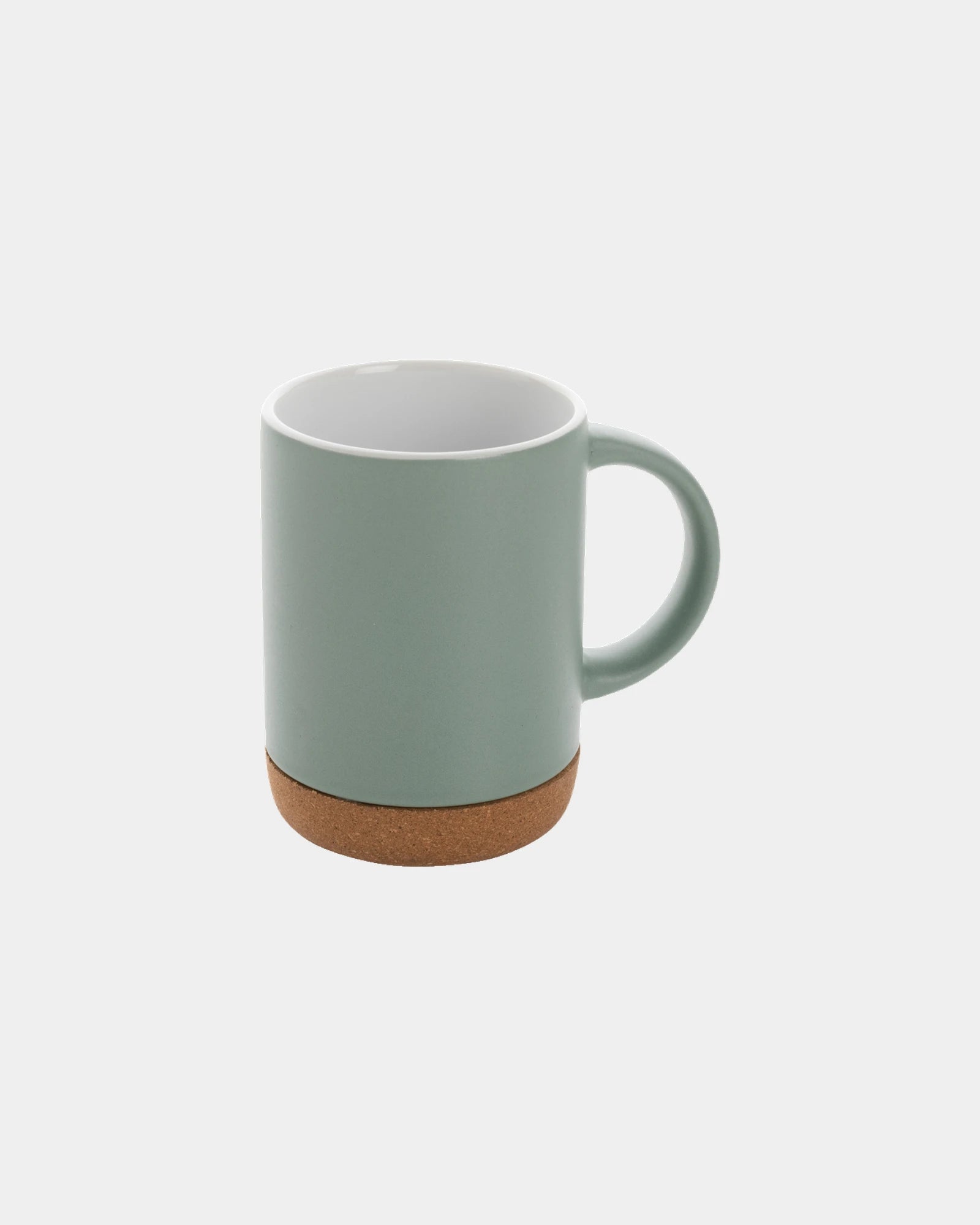Mug céramique 280ml avec base en liège à personnaliser - Vert