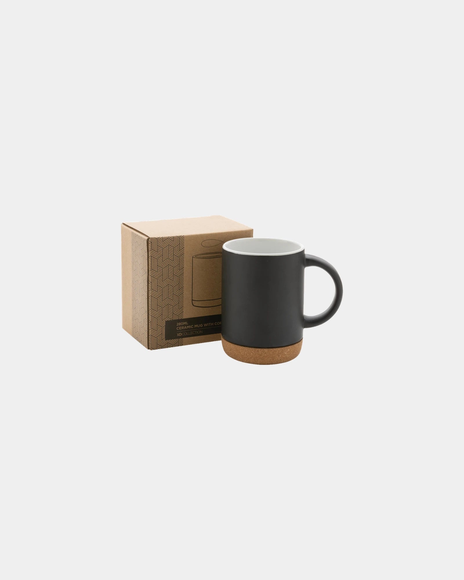Mug céramique 280ml avec base en liège à personnaliser