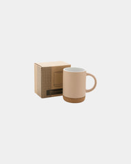 Mug céramique 280ml avec base en liège à personnaliser