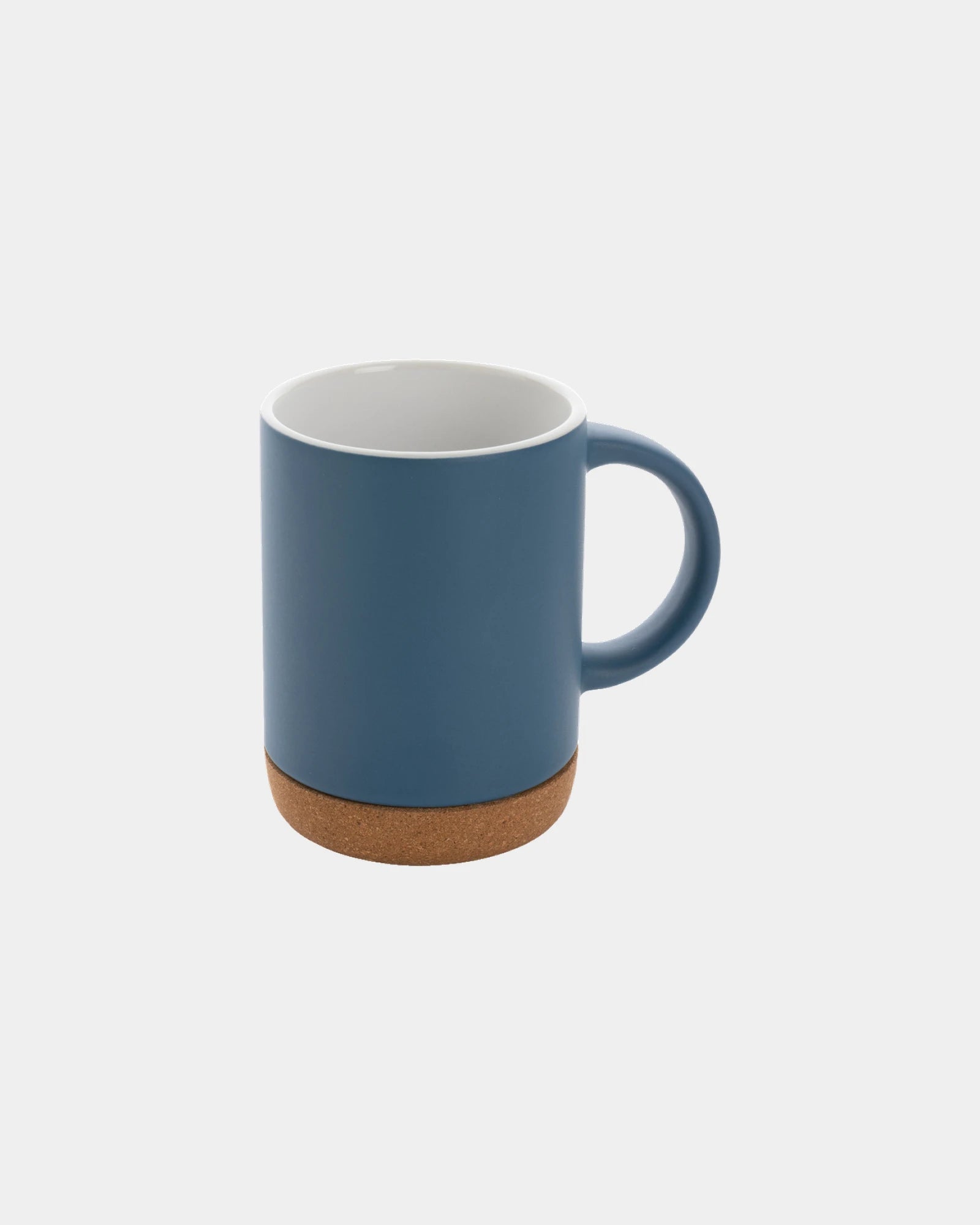 Mug céramique 280ml avec base en liège à personnaliser - Bleu