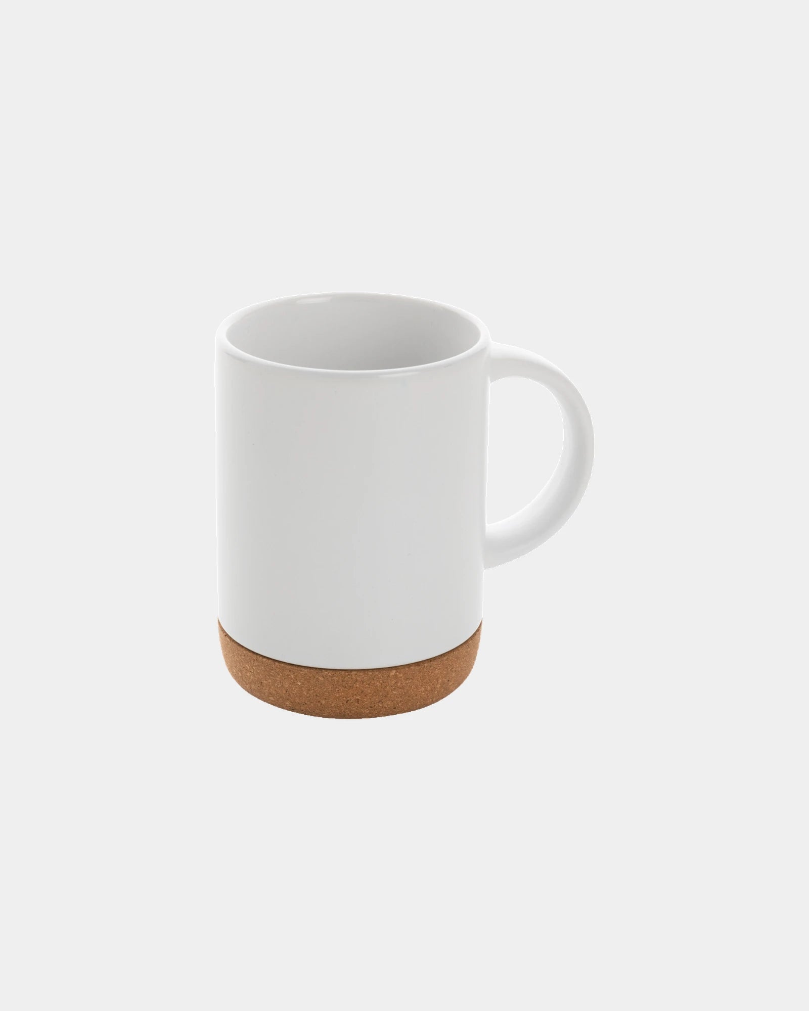 Mug céramique 280ml avec base en liège à personnaliser - Blanc
