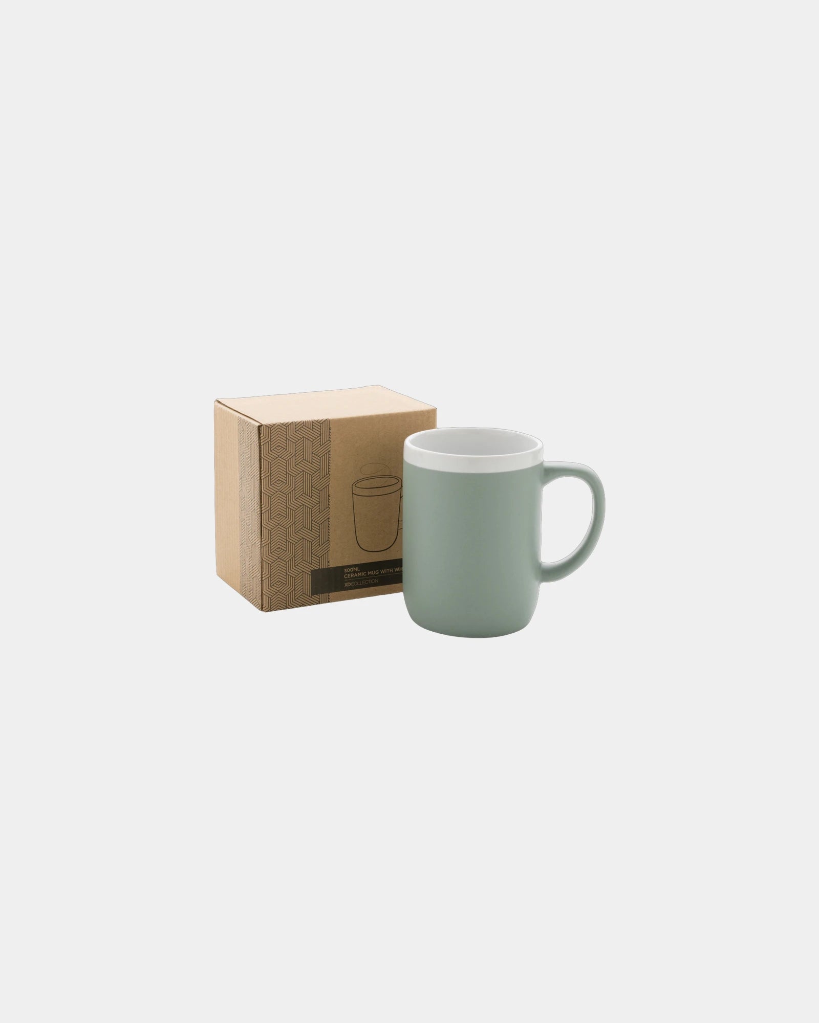 Mug céramique 300ml avec bord blanc à personnaliser - 12