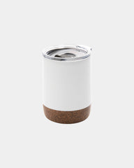 Tasse à café isotherme acier recyclé 180ml à personnaliser - Blanc