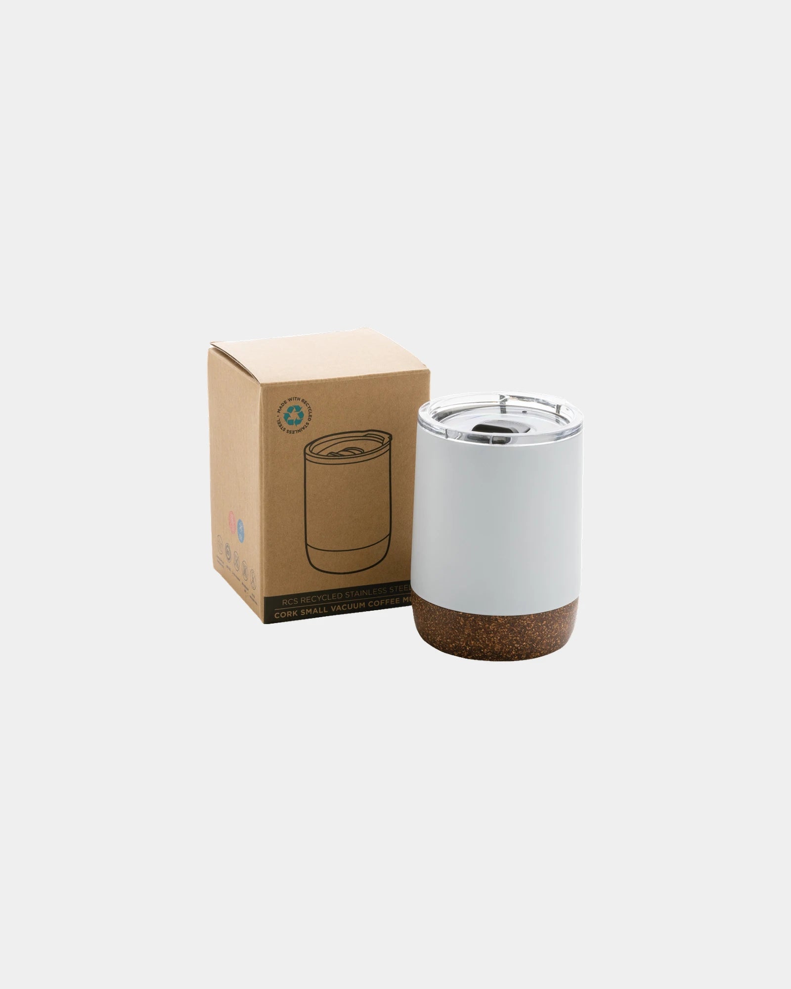 Tasse à café isotherme acier recyclé 180ml à personnaliser