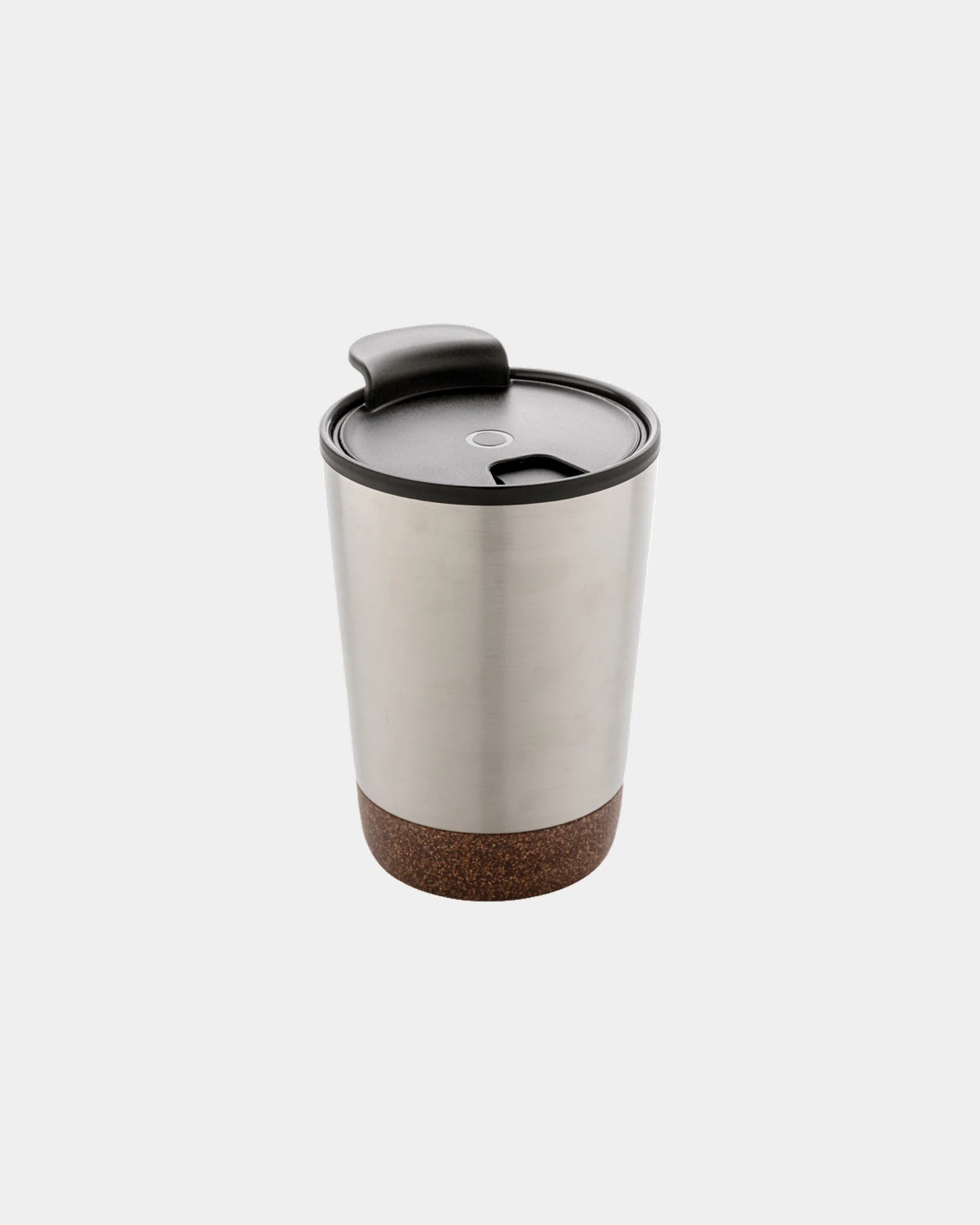 Tasse à café en liège et acier inoxydable à personnaliser - Argent