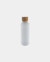 Bouteille isotherme acier inoxydable recyclé 500ml à personnaliser - Blanc